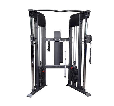 Macchina a puleggia Premium con 2 colonne di pesi da 75 kg