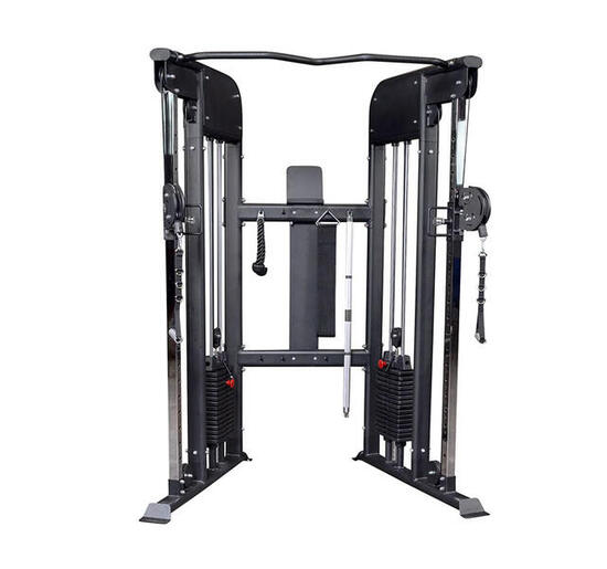 Macchina a puleggia Premium con 2 colonne di pesi da 75 kg