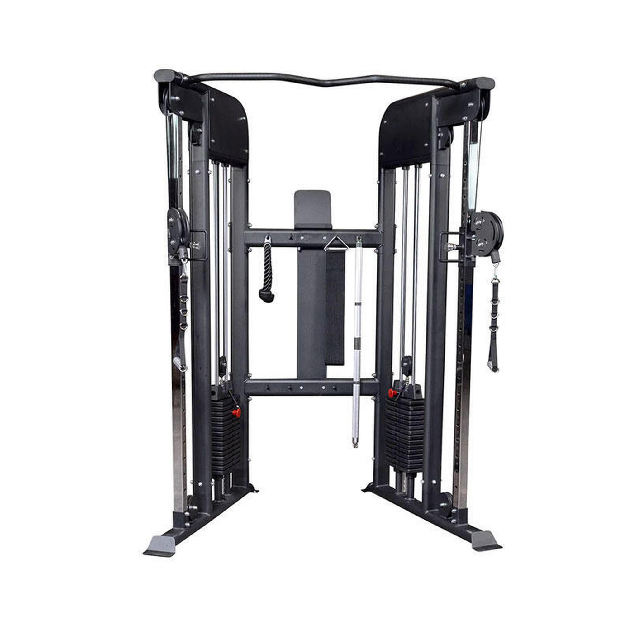 Body-solid - Machine À Poulie Premium Avec 2 Piles De Poids De 75 Kg - Appareil De Musculation - Noir - Taille Unique - Decathlon