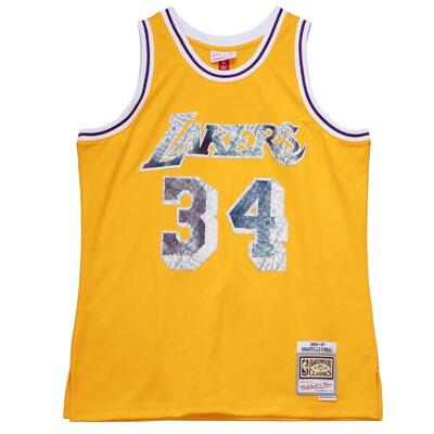 Nba-shirt los angeles lakers shaquille o’neal nba 75th 1996