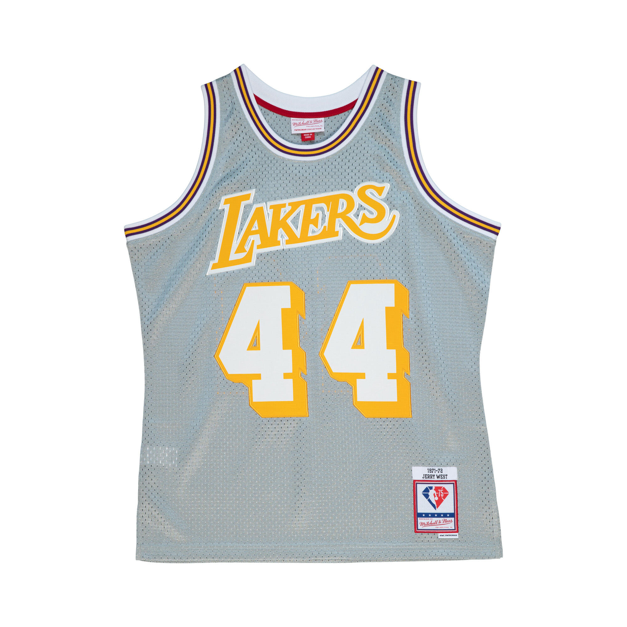 MITCHELL & NESS Los Angeles Lakers NBA Jersey Jerry West 75th NBA 1971