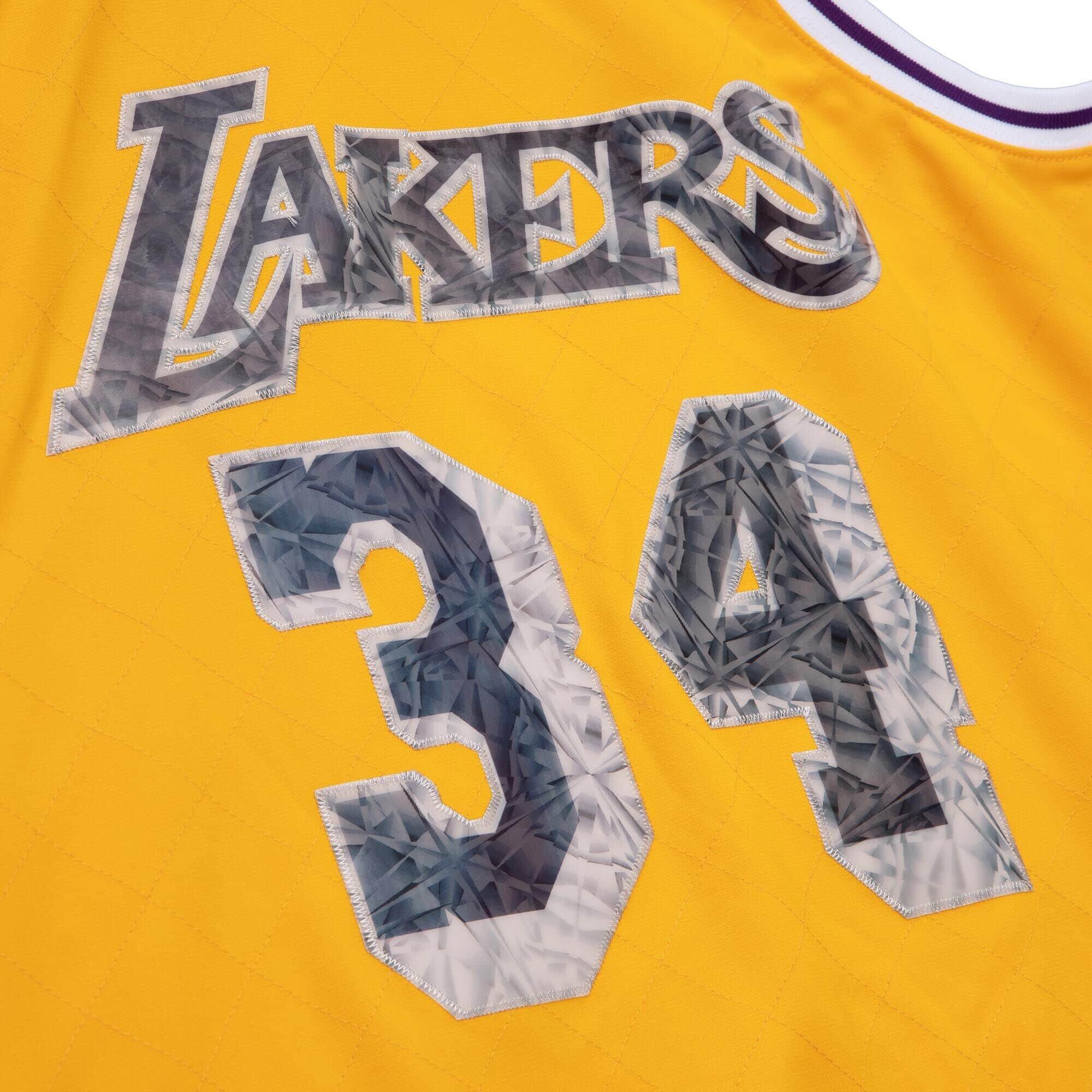 Maillot NBA Los Angeles Lakers Shaquille O’Neal NBA 75Th 1996 3/4