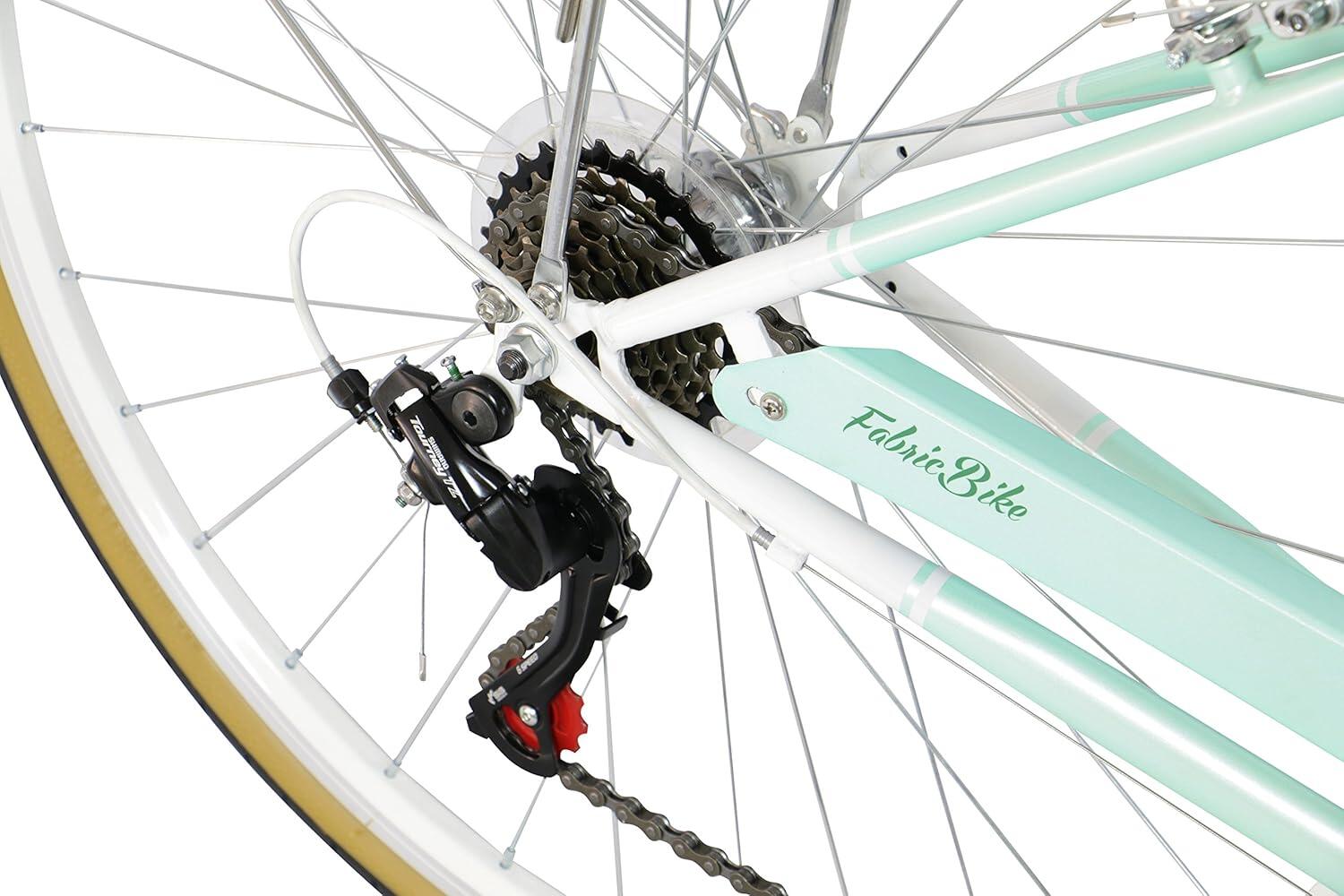 FabricBike Step City - Omafiets voor dames, Shimano 7-versnellingen. Green 3/6