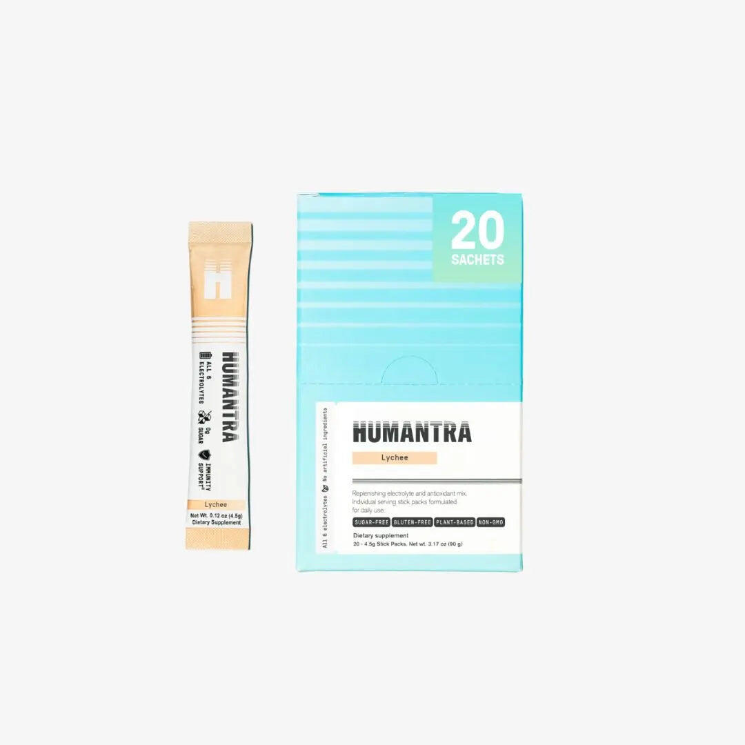 HUMANTRA HUMANTRA Hydration Sachets Essential Minerals & All 6 Electrolytes | Lychee