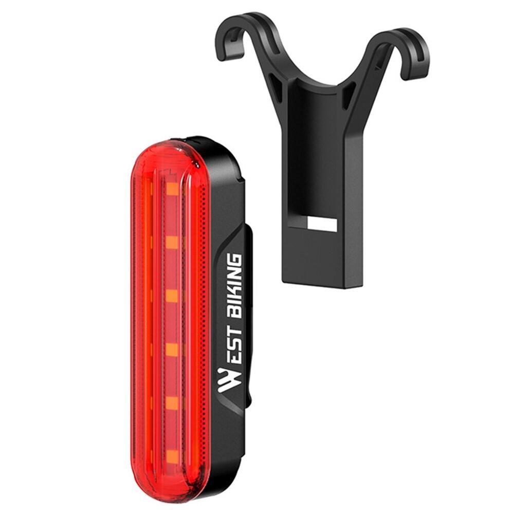 Luz traseira west biking ld80-s com sensor de travão, 3 modos, aviso inteligente