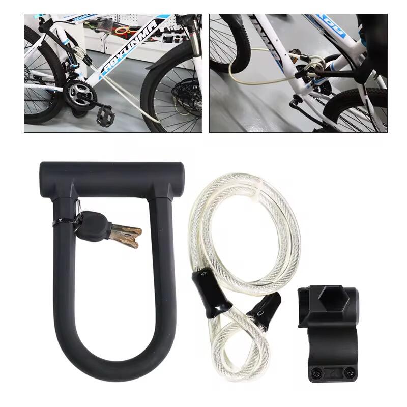 Beugelslot - U lock met kabel - fietsslot 4/5