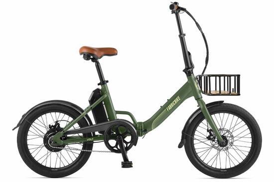 Fabricbike Volt - Vélo électrique pliable 20" Aluminium. Green Plus