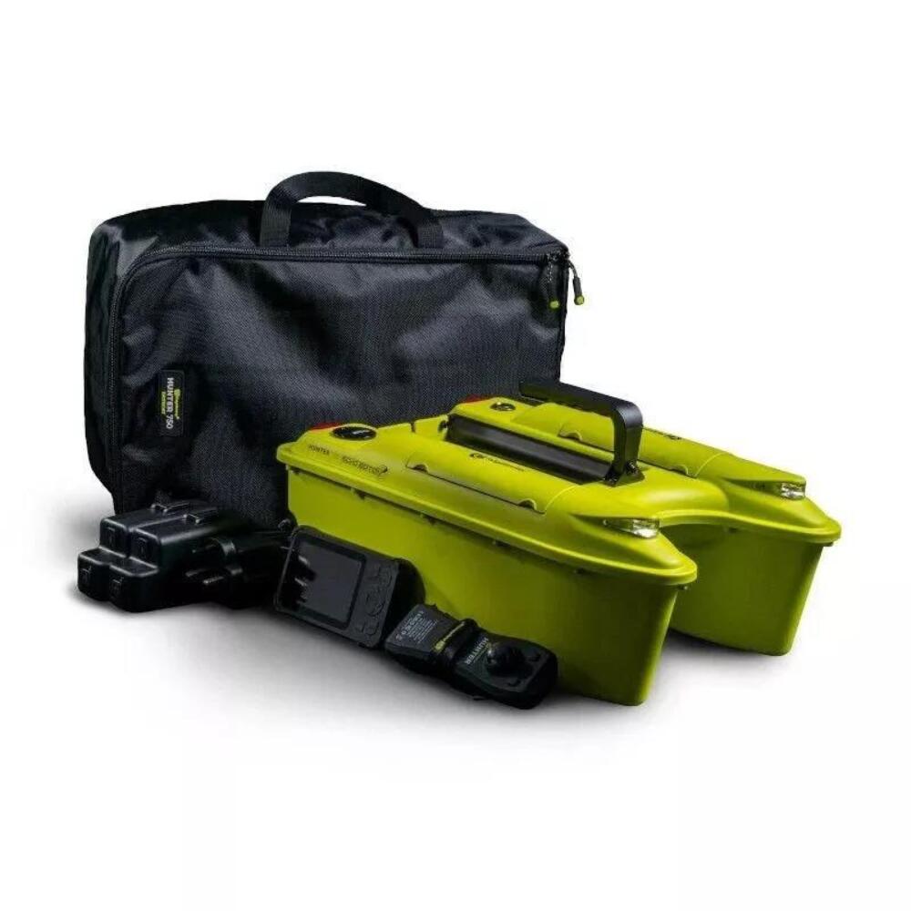 RidgeMonkey Hunter 750 Hi-Viz Echo Edition Bait Boat with Fish Finder 1/5