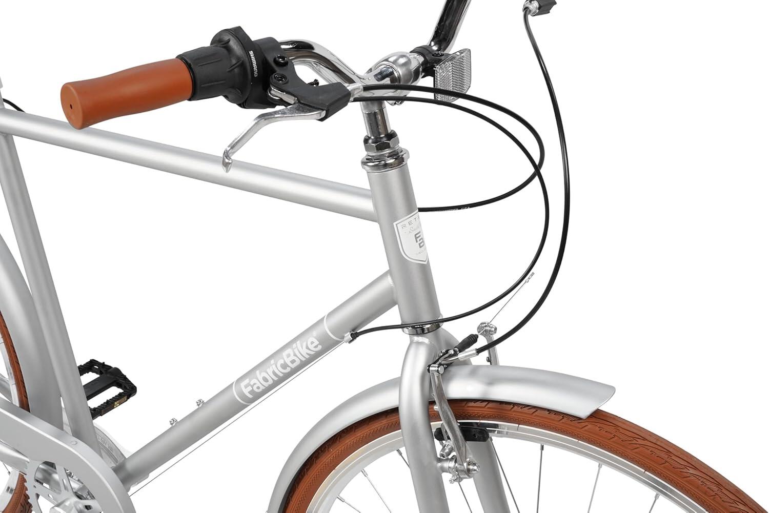 Southken - Bicicleta retrô 28” 7V, bagageiro e ajustável. Grey 3/7