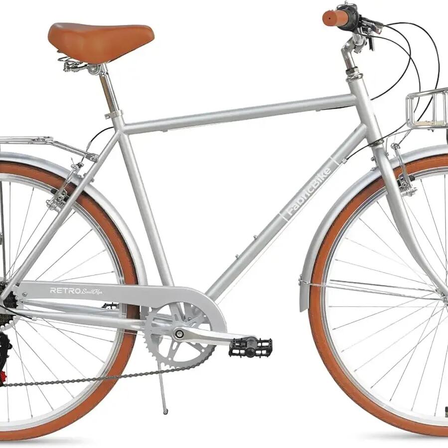 Southken 28” Classique, 7 vitesses, panier, Grey Deluxe