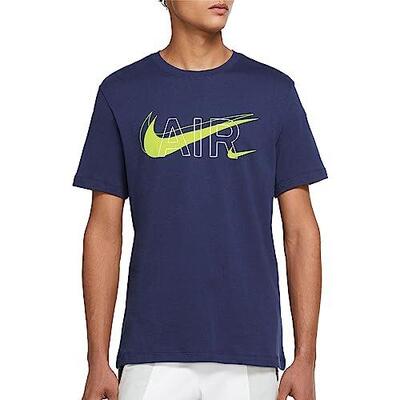 Nike bedrukt t-shirt in middernacht blauw - maat xl