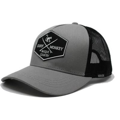 Trucker Cap – 5 Panels / Recycelt / Erwachsene / Einheitsgröße (Weiß/Schwarz)