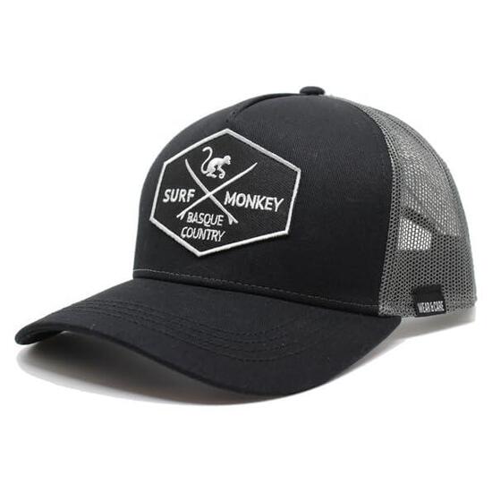 Casquette Trucker 5 Panneaux / Recyclée / Adulte / Taille Unique (Noir/Gunmetal)