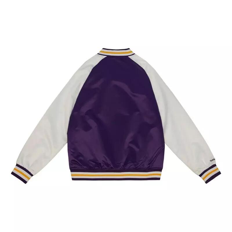 Blouson NBA Los Angeles Lakers Mitchell & Ness Primetime Lightweight Satin Viole 2/5