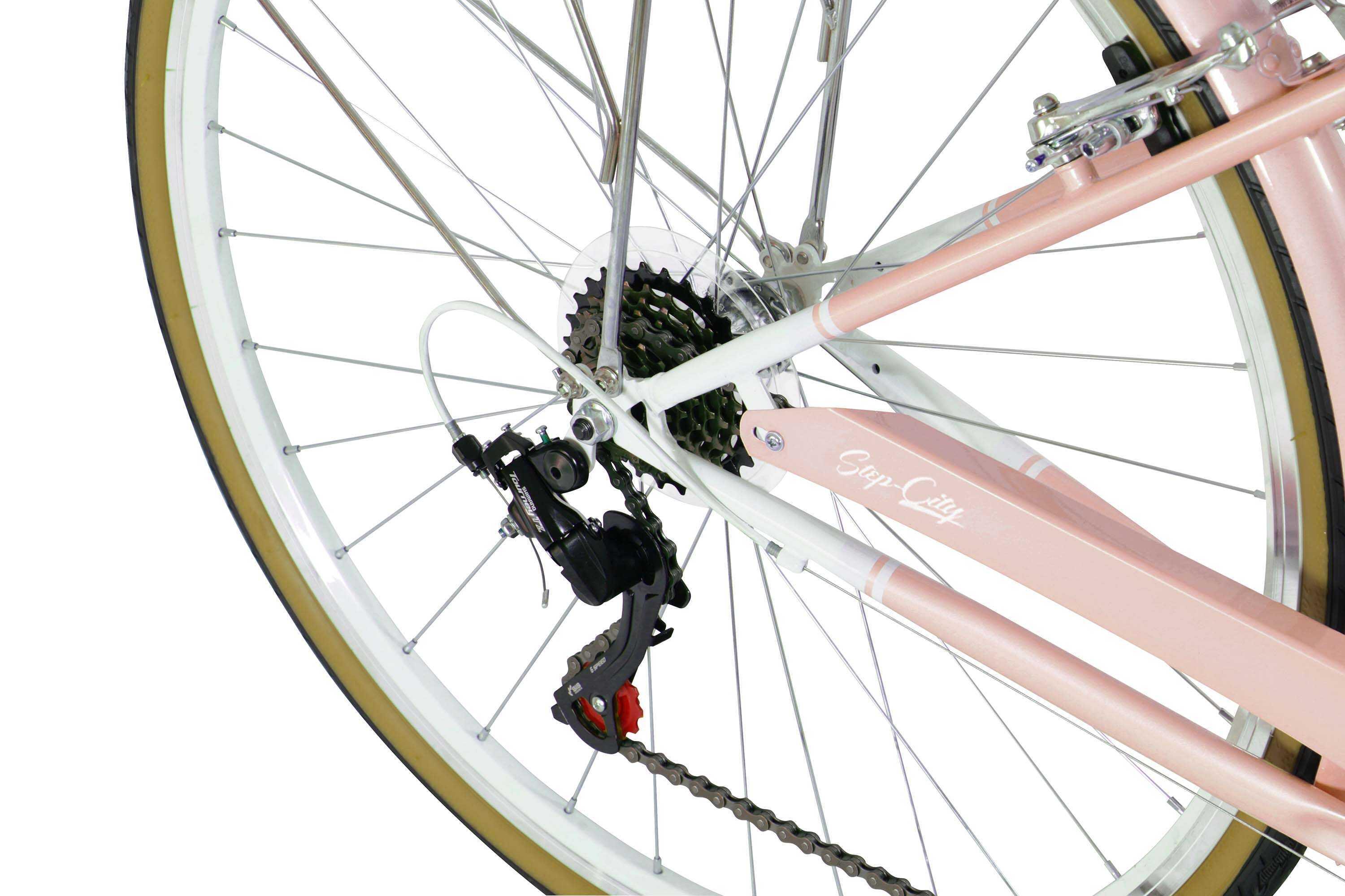 FabricBike Step City – Damen-Hollandrad, 7-Gang Shimano. Pink 4/4