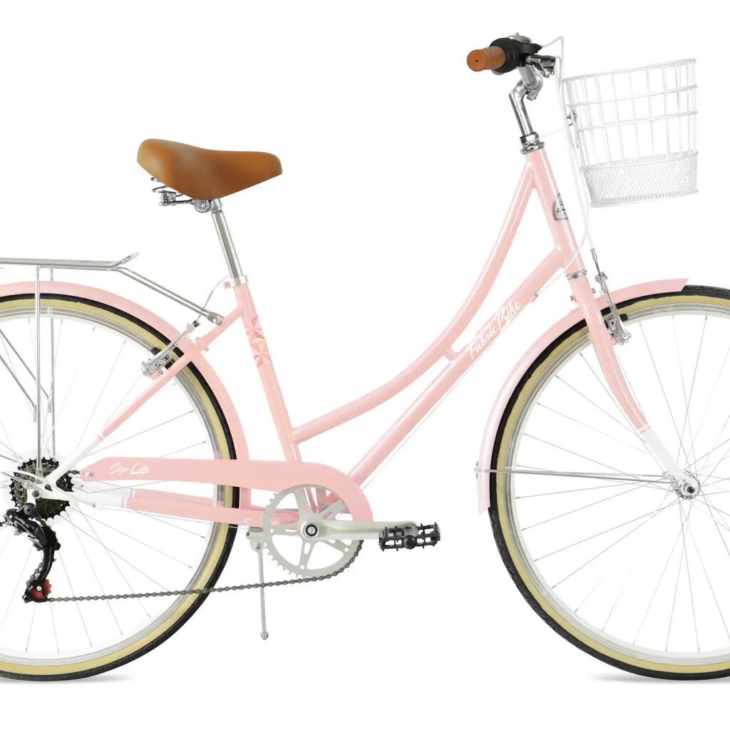 FabricBike Step City - Women's Dutch bicycle, 7-speed Shimano. Pink