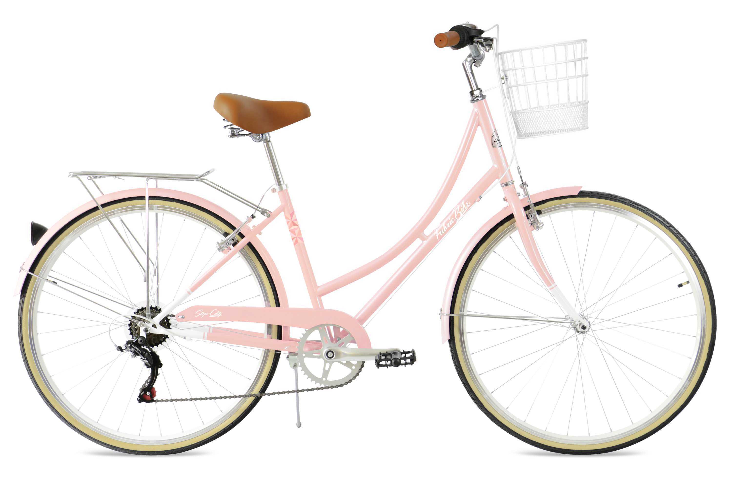 FABRICBIKE FabricBike Step City – Damen-Hollandrad, 7-Gang Shimano. Pink
