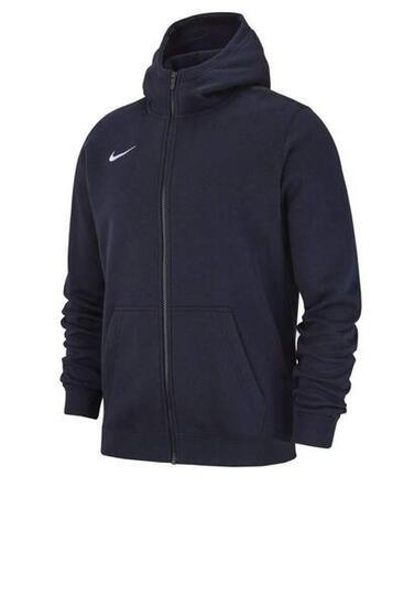 Sweat à capuche unisexe Nike Club19 pour enfants, Obsidienne Blanc, taille L.