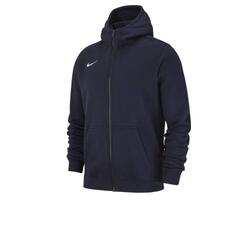 Sweat à capuche unisexe Nike Club19 pour enfants, Obsidienne Blanc, taille L.