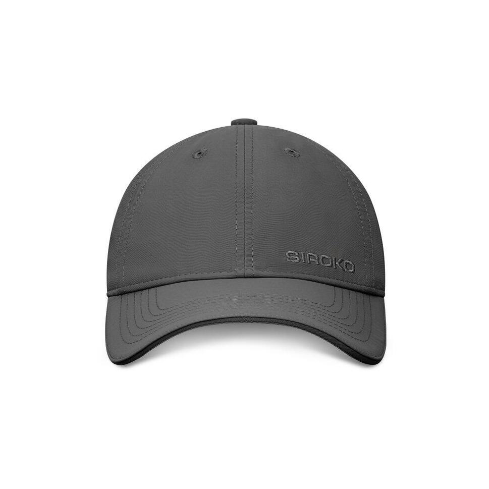 Sześciopanelowa sportowa czapka z daszkiem Fitness Siroko Coach Dark Gray