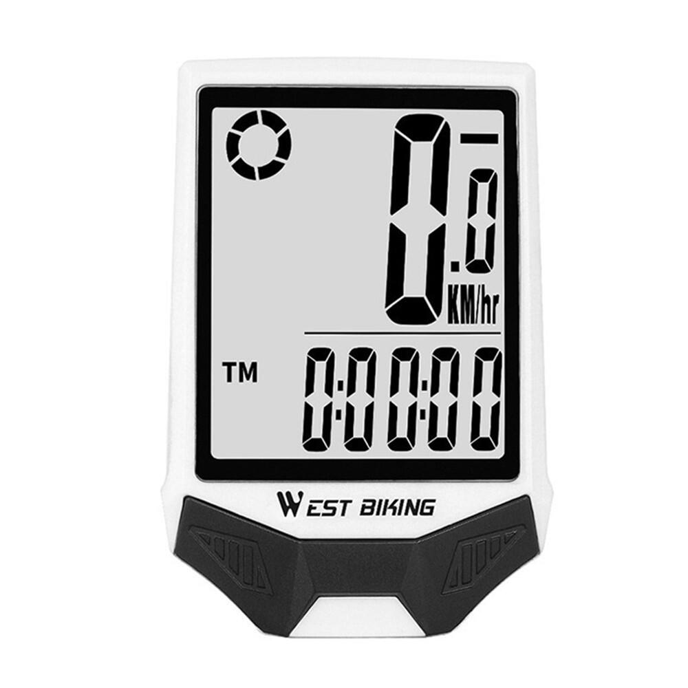 Contachilometri wireless WEST BIKING, impermeabile, doppio LED, con supporto 7/7