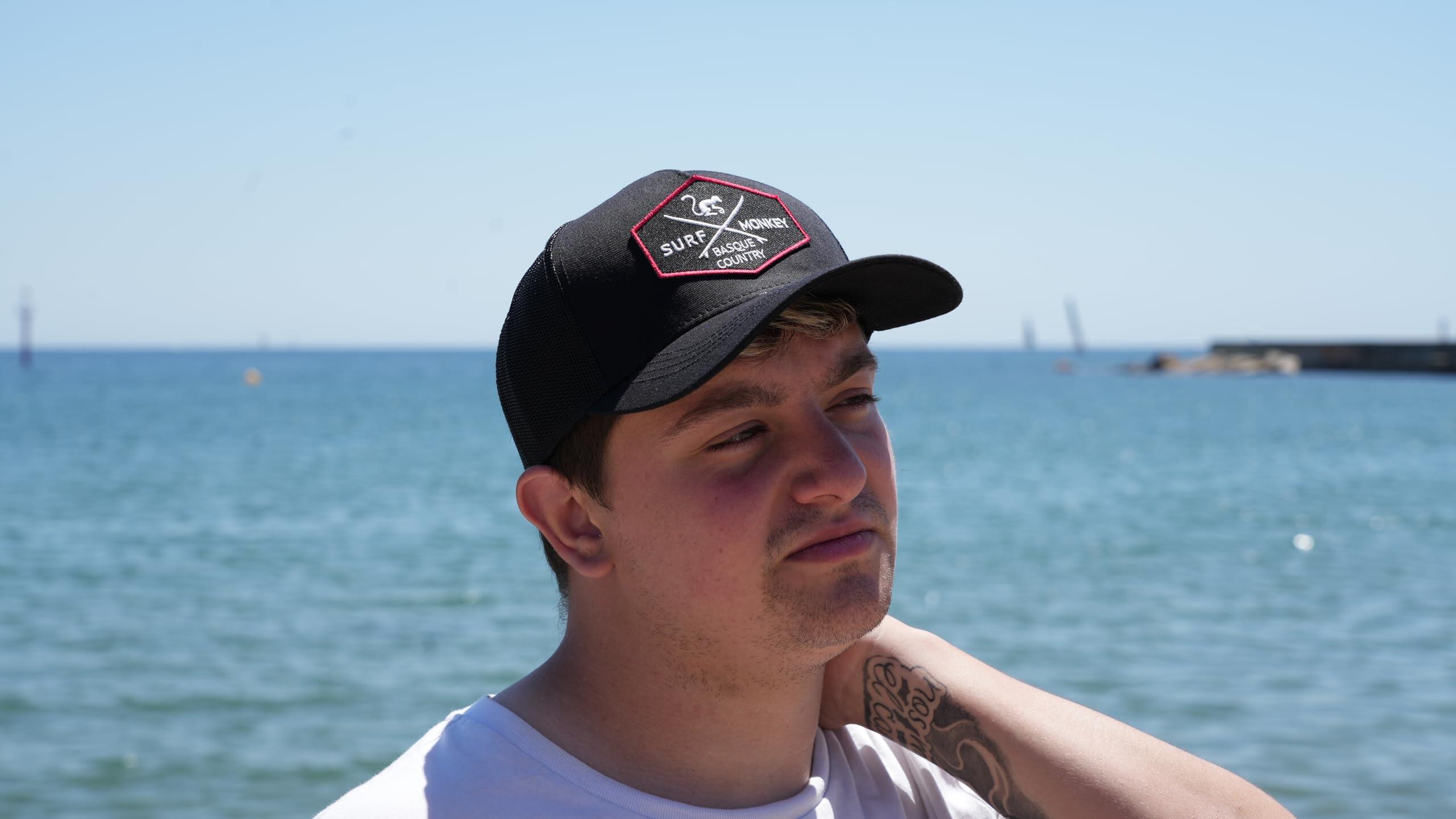 Gorra Trucker - 5 Paneles / Reciclada / Adulto / Talla única (Negro) 5/5