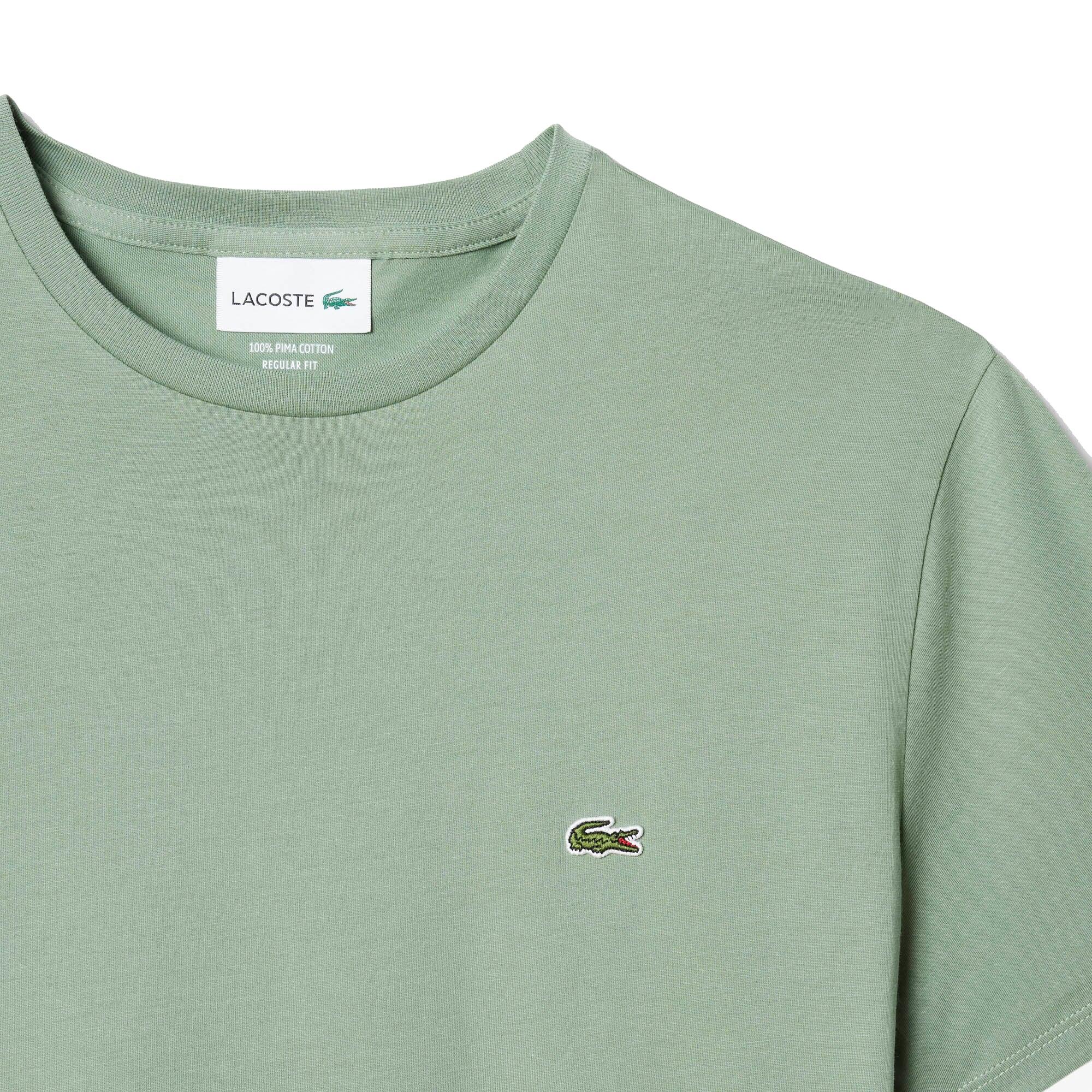 Cotton Pima Crew Neck T-Shirt Pastel Green 2/2