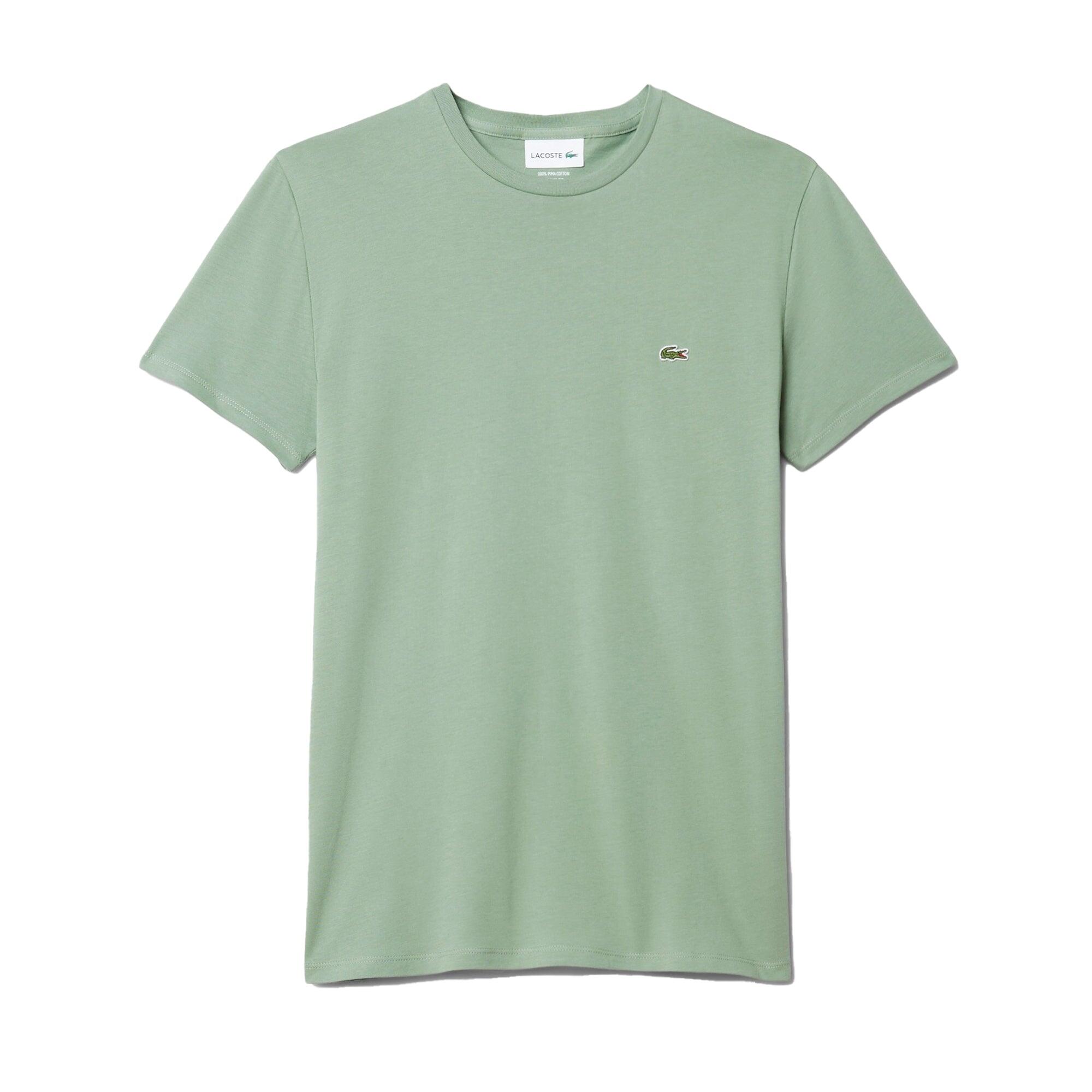 Cotton Pima Crew Neck T-Shirt Pastel Green 1/2