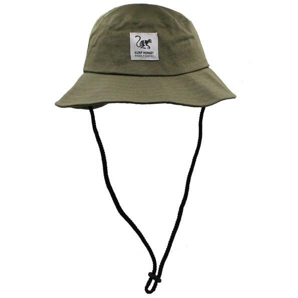 Surf Monkey - Casquette 100 % Coton Avec Cordon Réglable (vert) - Bonnet - Vert - 44 L - Decathlon