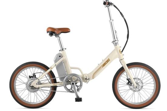 Fabricbike Volt - Vélo électrique pliable 20" Aluminium. Beige