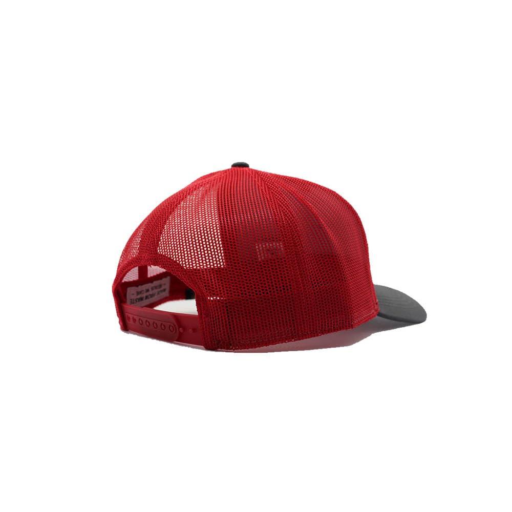Gorra Trucker - 5 Paneles / Reciclada / Adulto / Talla única (Gris/Rojo) 2/4