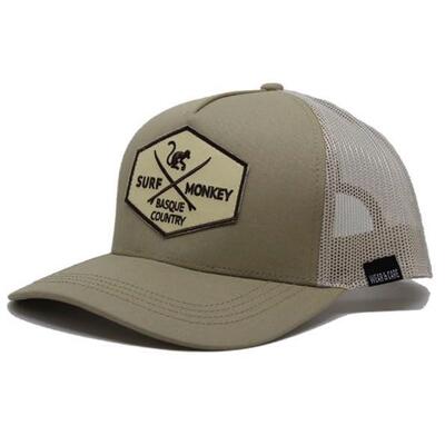 Trucker Cap – 5 Panels / Recycelt / Erwachsene / Einheitsgröße (Weiß/Schwarz)