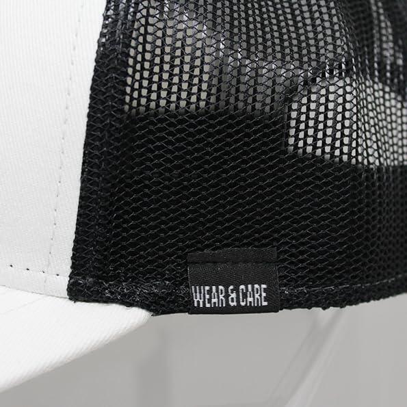 Gorra Trucker - 5 Paneles / Reciclada / Adulto / Talla única (Blanco/Negro) 3/5