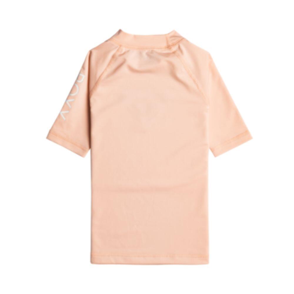 Roxy Wholehearted SS Girls Rash Vest - Tropical Peach 2/3