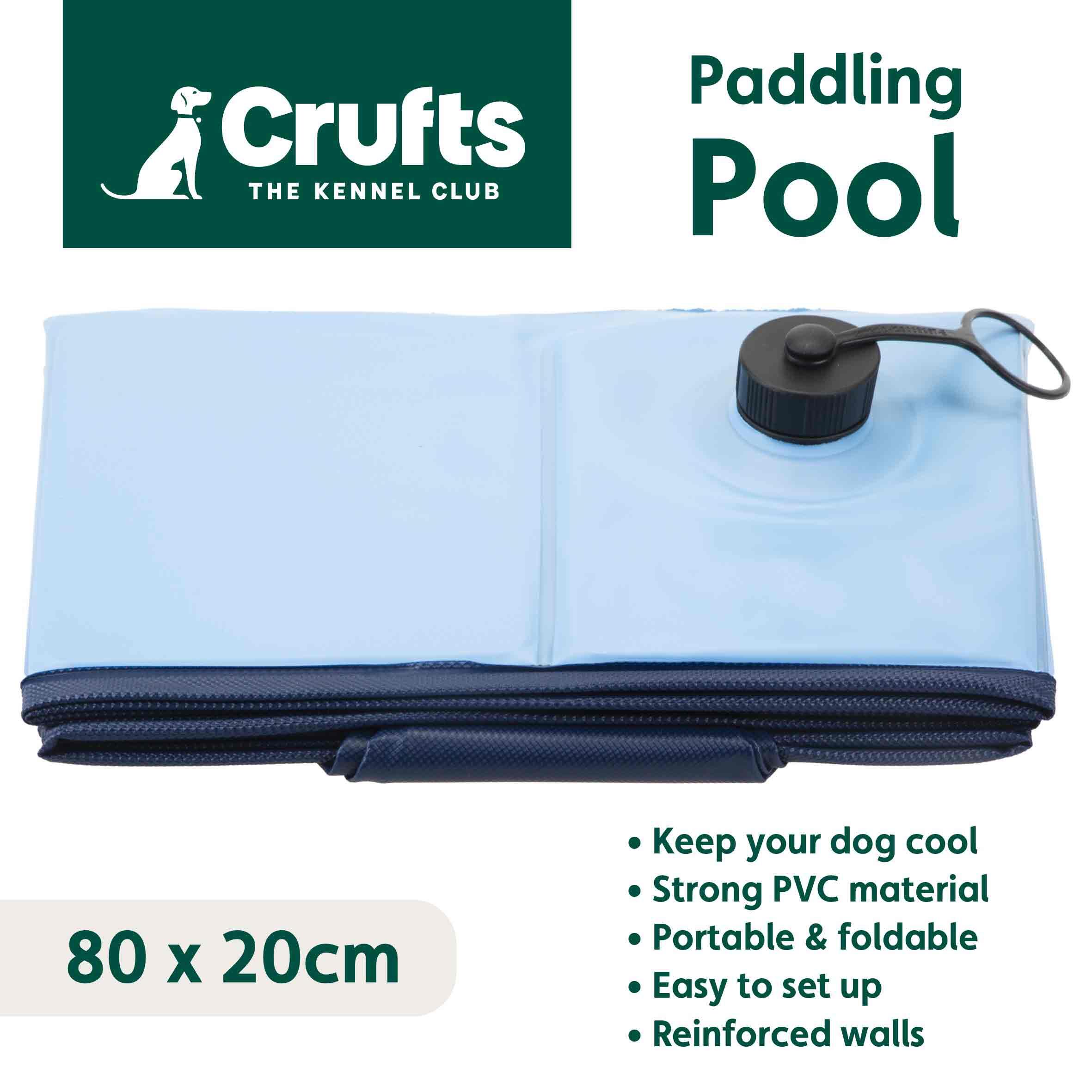 Crufts - Foldable Pet Bath Tub, Paddling Pool for Dogs (80cm x 20cm) 6/7