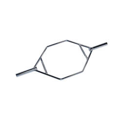 Barre Olympique pour Shrugs avec Poignées Surélevées