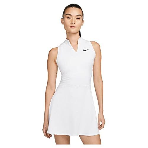Abito da tennis Nike Victory per donna bianco vestibilità normale taglia S