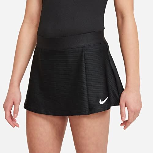 Jupe de tennis Nike pour fille en noir et blanc, taille XS 2/5