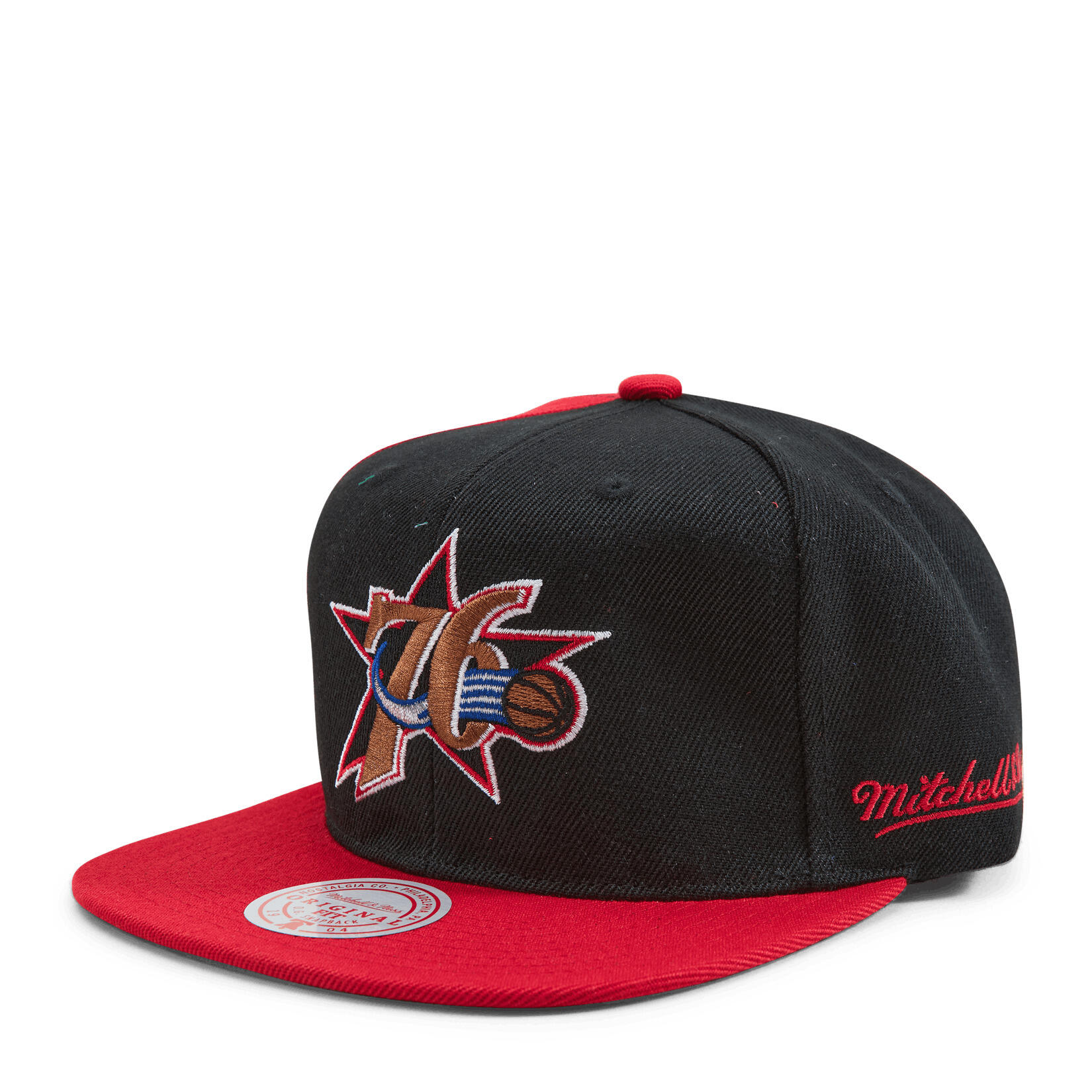 MITCHELL & NESS Cappellino Philadelphia 76ers Rear Script Deadstock HWC