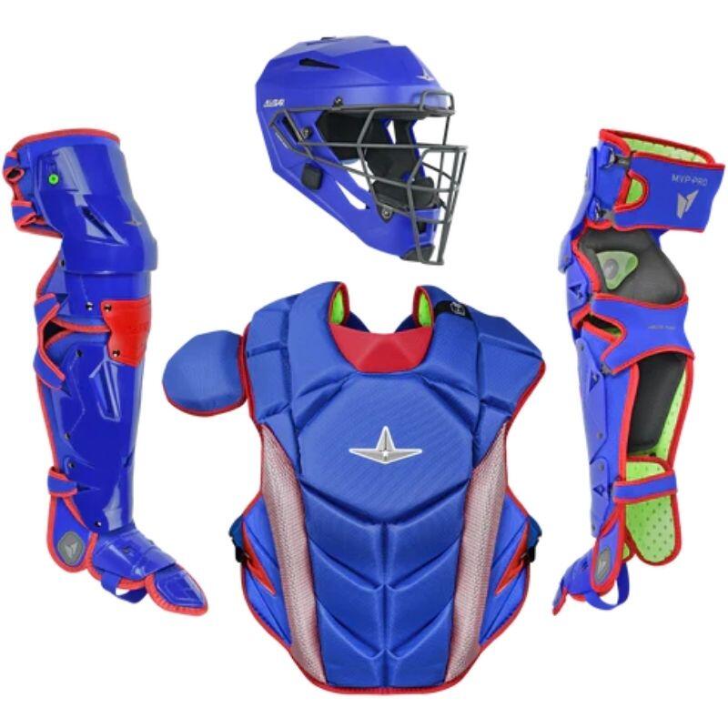 ALL STAR Kit de catchers All Star CKCC-5-LGE MVP Pro para adultos Royal/Escarlate