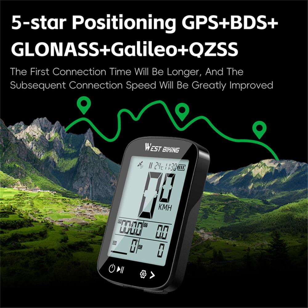 Computador GPS sem fios WEST BIKING YP0702113 CE certificado 5/7