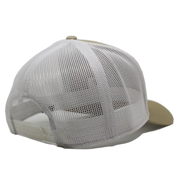 Gorra Trucker - 5 Paneles / Reciclada / Adulto / Talla única (Beige/Blanco) 4/5
