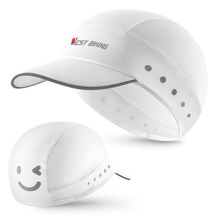 Casquette été soie glacée respirante WEST BIKING YP0201426 - Blanc