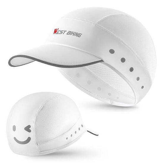 Cappello estivo seta ghiaccio traspirante WEST BIKING YP0201426 - Bianco