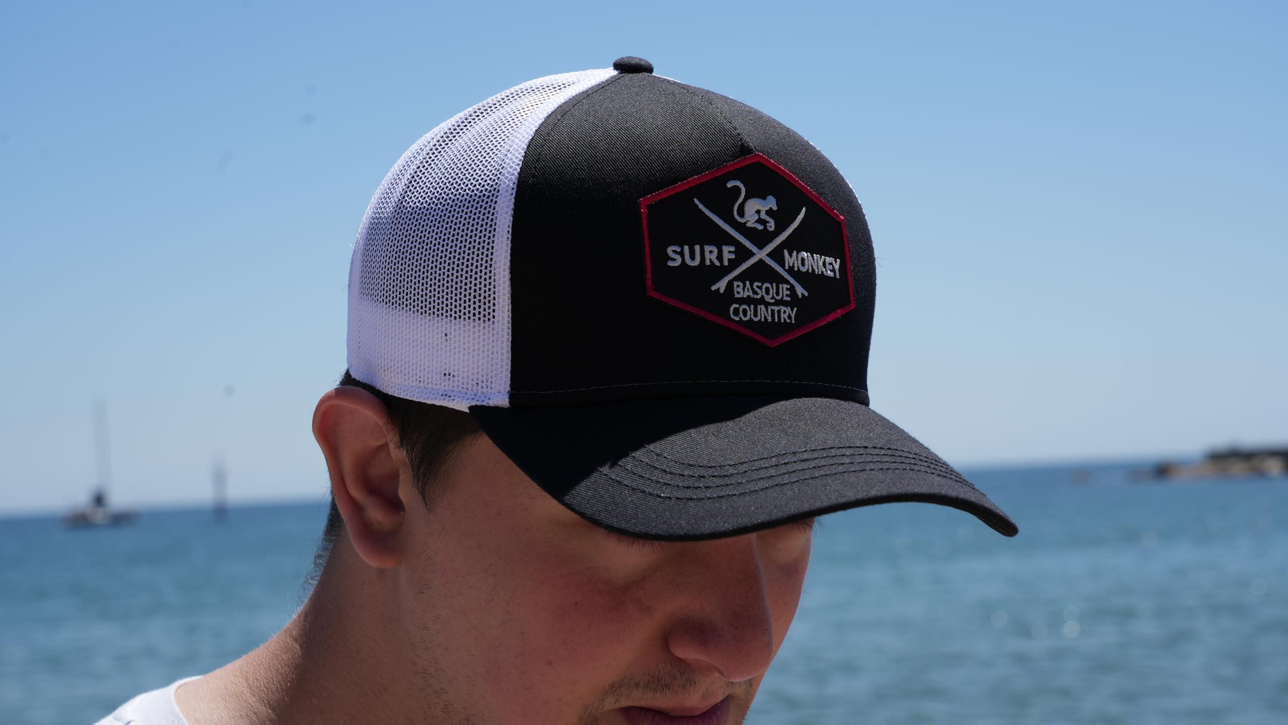 Gorra Trucker - 5 Paneles / Reciclada / Adulto / Talla única (Negro/Blanco) 4/6