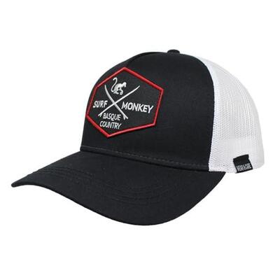 Trucker Cap – 5 Panels / Recycelt / Erwachsene / Einheitsgröße (Weiß/Schwarz)