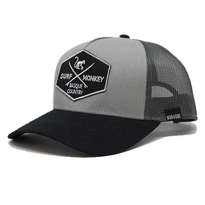 Trucker Cap – 5 Panels / Recycelt / Erwachsene / Einheitsgröße (Weiß/Schwarz)