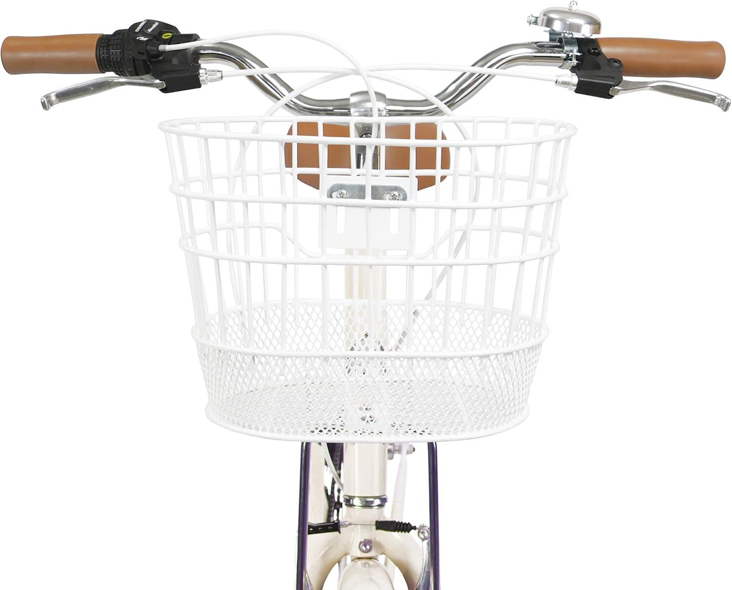 FabricBike Step City - Bicicleta de paseo mujer, 7V Shimano. Beige 2/6