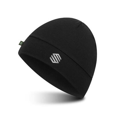 Herren und Damen Fitness Laufmütze Helios Black Schwarz