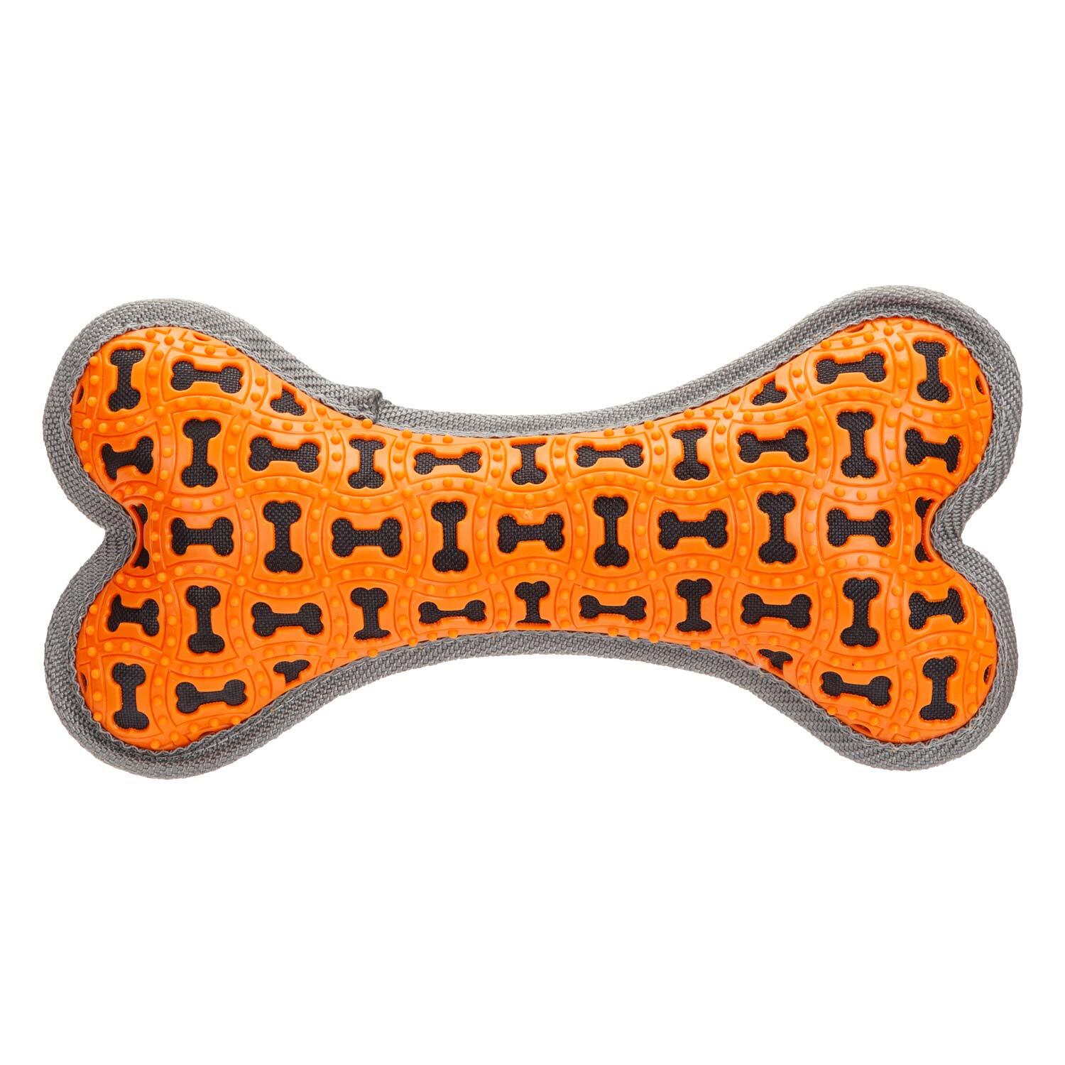 Crufts Tough Toy Bone with Squeaker, Dog Toy, Pet Toy 1/7